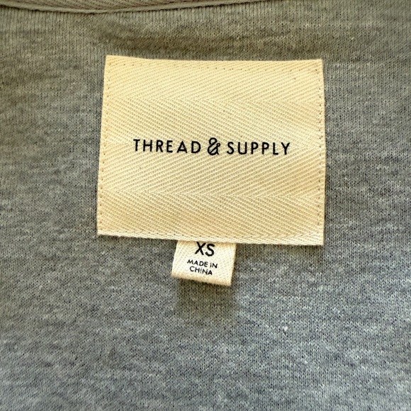 THREAD & SUPPLY Gray Button Down Sweater Jacket Front Pockets Women XS - Picture 6 of 6